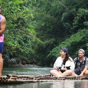 🌿 Bamboo Rafting + Elephant Experience (1 Day)